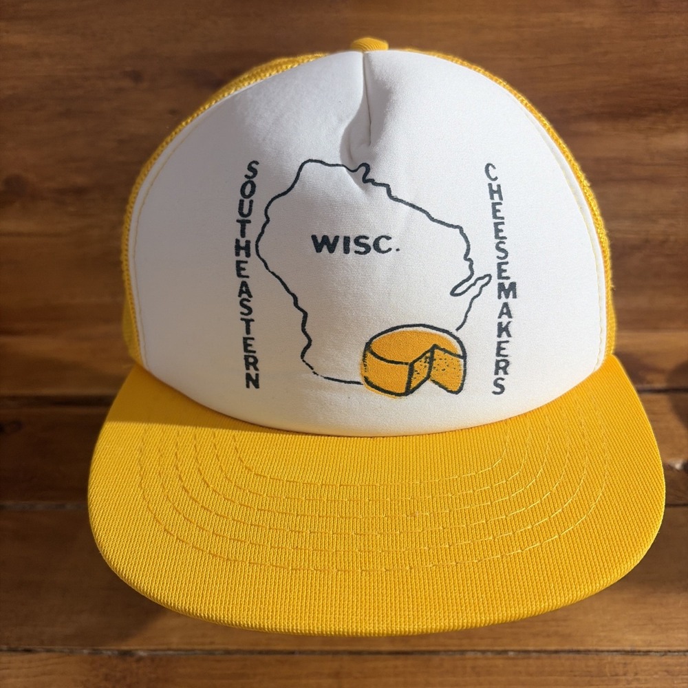 Vintage‎ Southeastern Wisconsin Cheesemakers Hat Trucker Cap Snapback WI Cheese